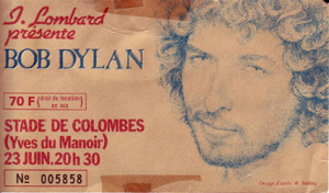 bob dylan concert stade de colombes france